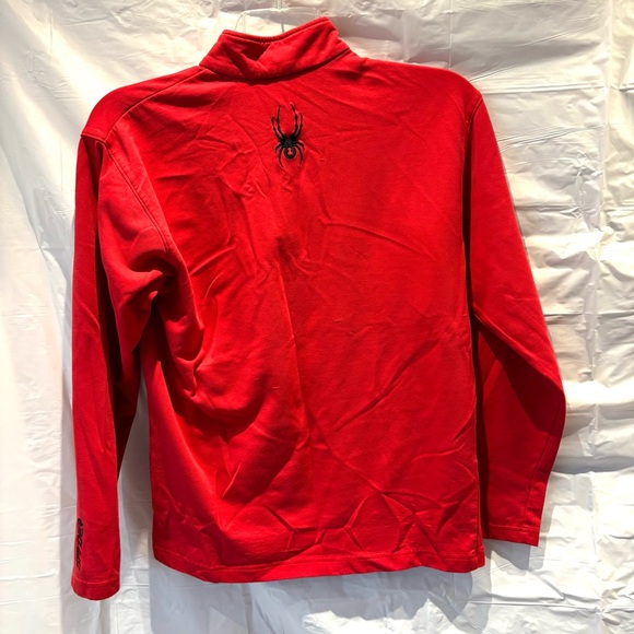 Spyder Red Quarter Zip Pullover Buckhorn SZ M Worn a few times - Picture 2 of 12